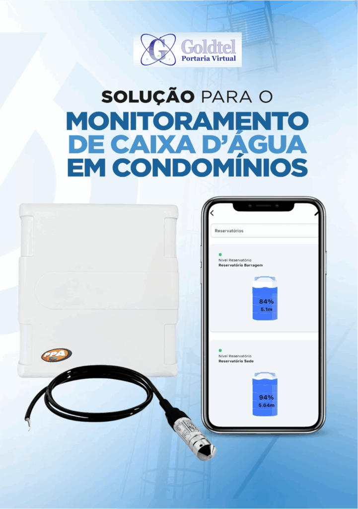 Monitoramento de Caixa d'agua em Condomínios GOLDTEL