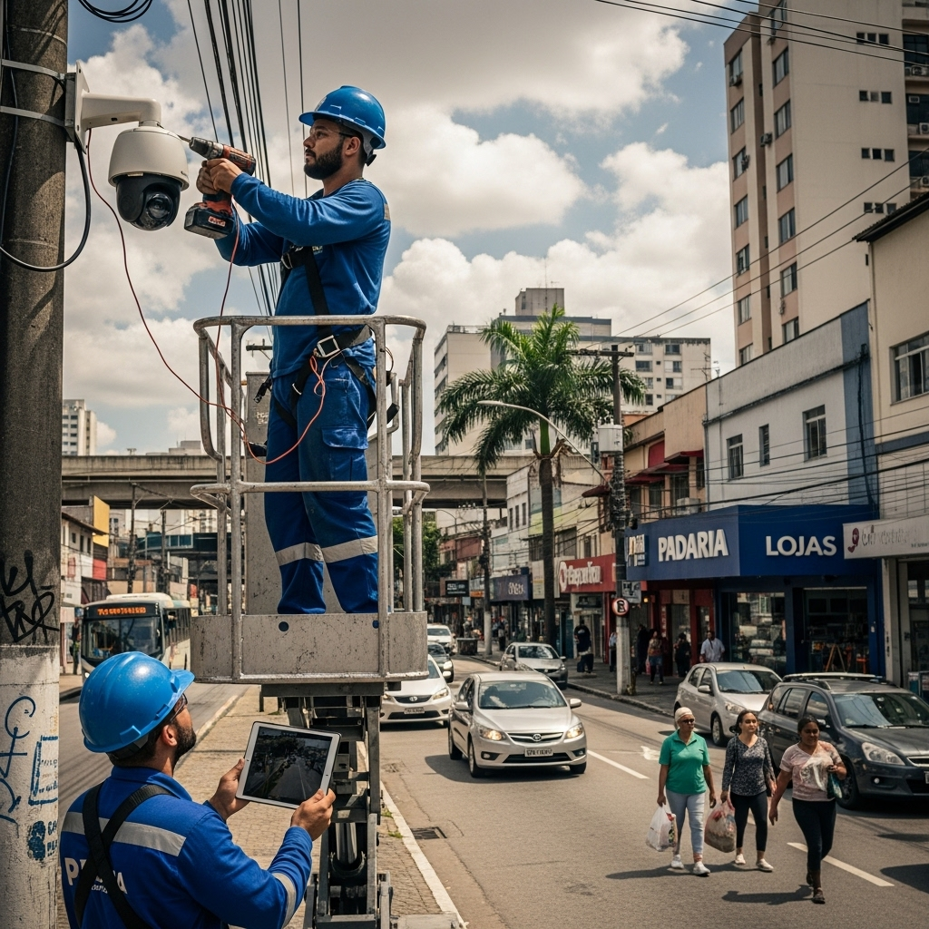 Instalação de Câmeras na Aricanduva