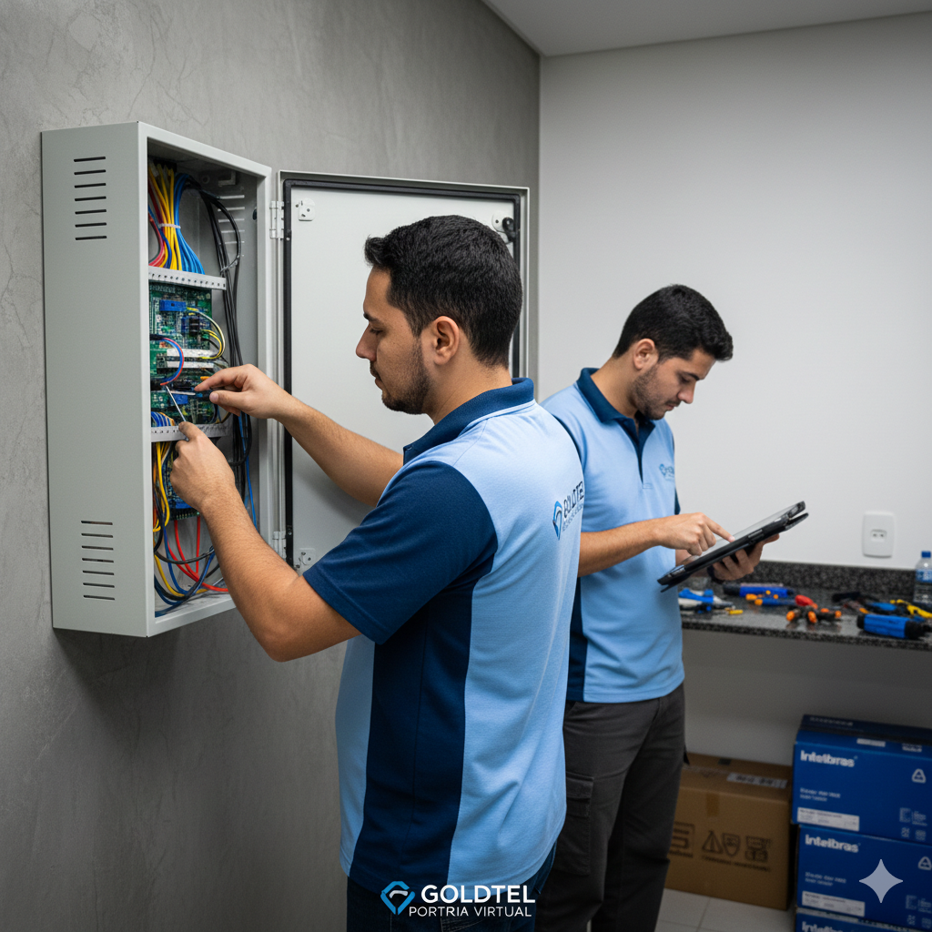 Manutenção de interfones na Vila Madalena
