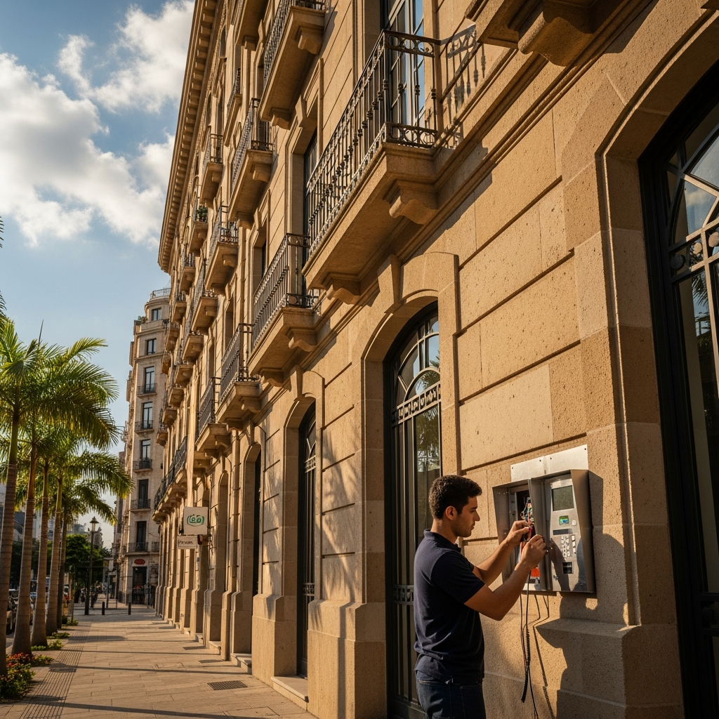 Instalação de centrais na Zona Sul