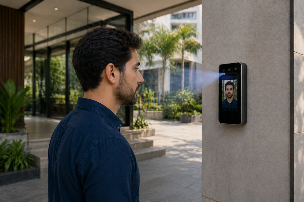 Controle biométrico na Santa Cecília