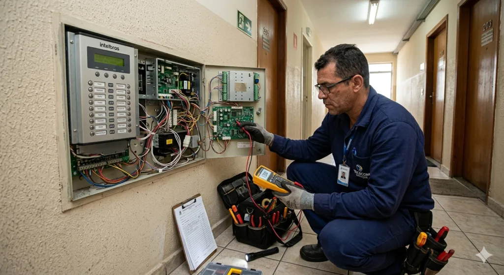 Manutenção de interfones na Vila Madalena