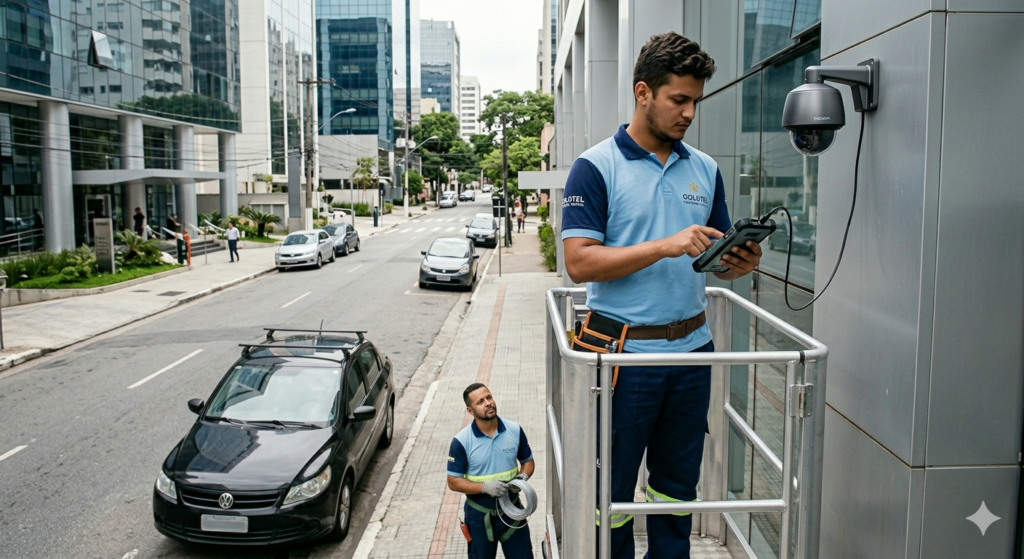 Instalação de câmeras no Rio Pequeno