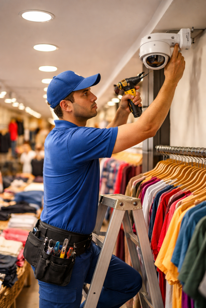 Instalação de câmeras no Brás